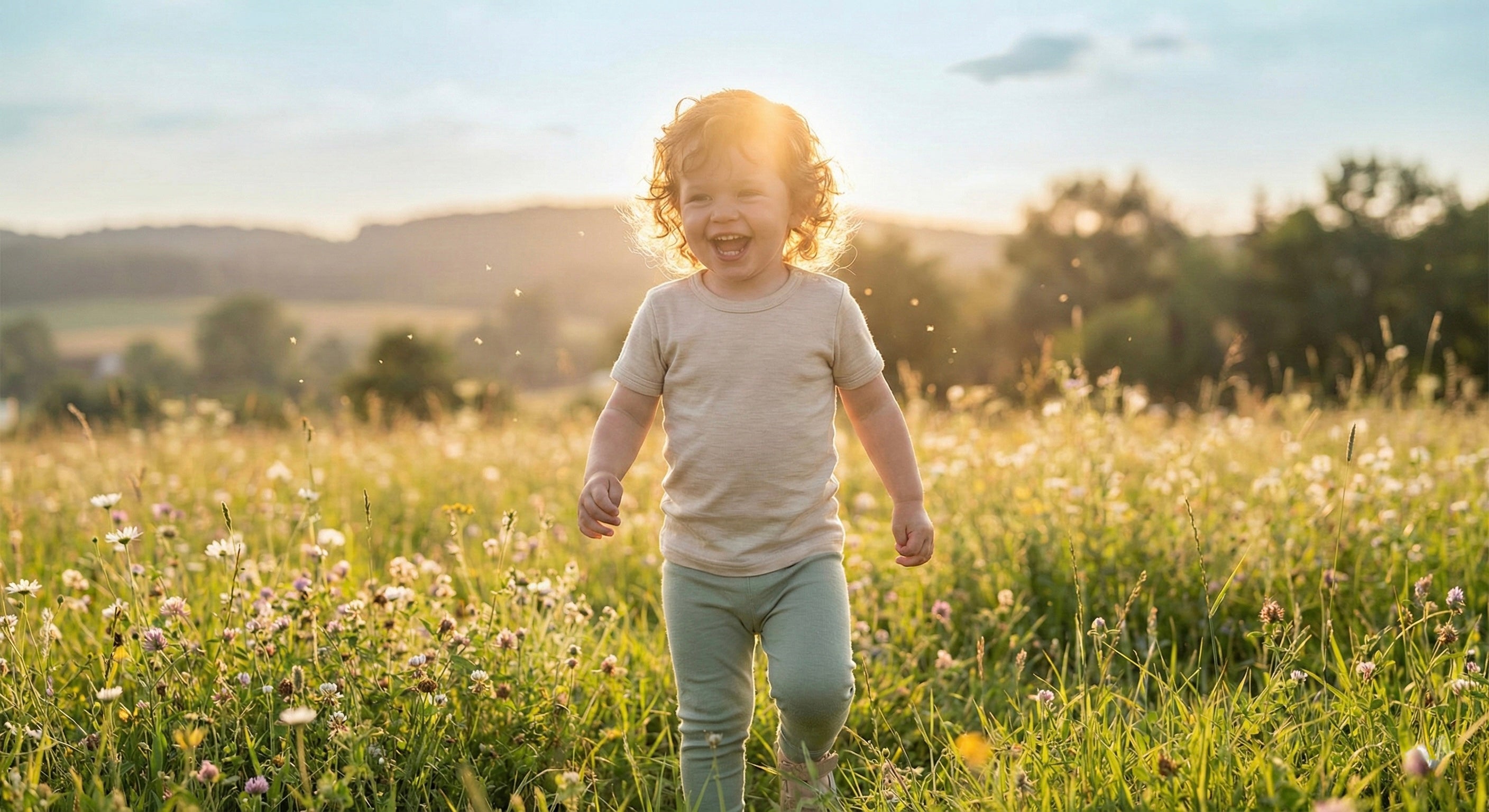 Merino im Frühling & Sommer? Warum es die beste Wahl für dein Kind ist