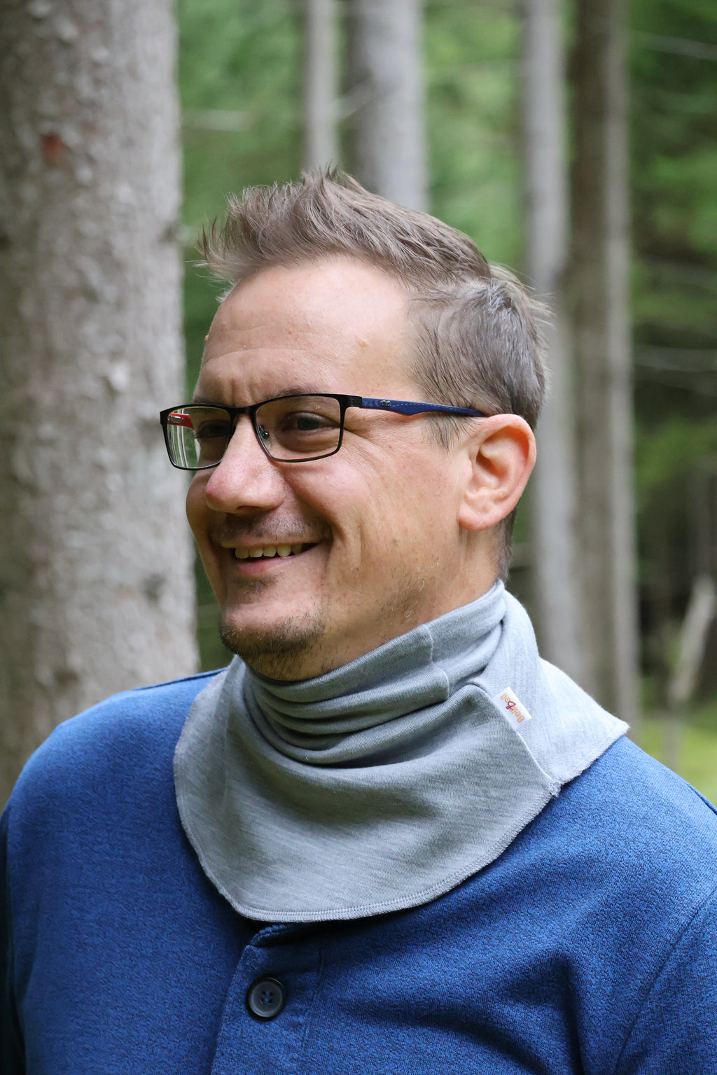 Merino nákrčník – šedý