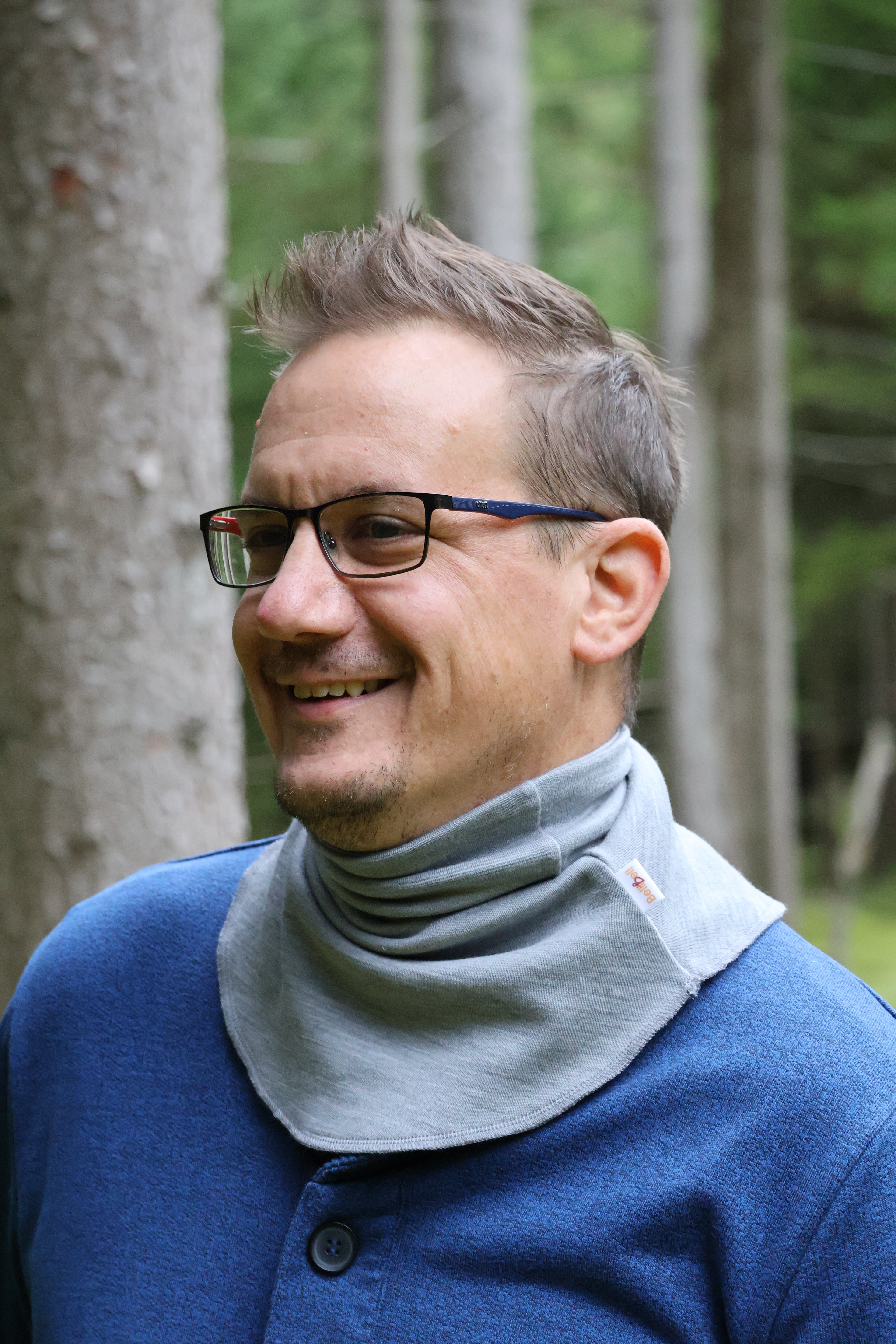 Merino nákrčník – šedý