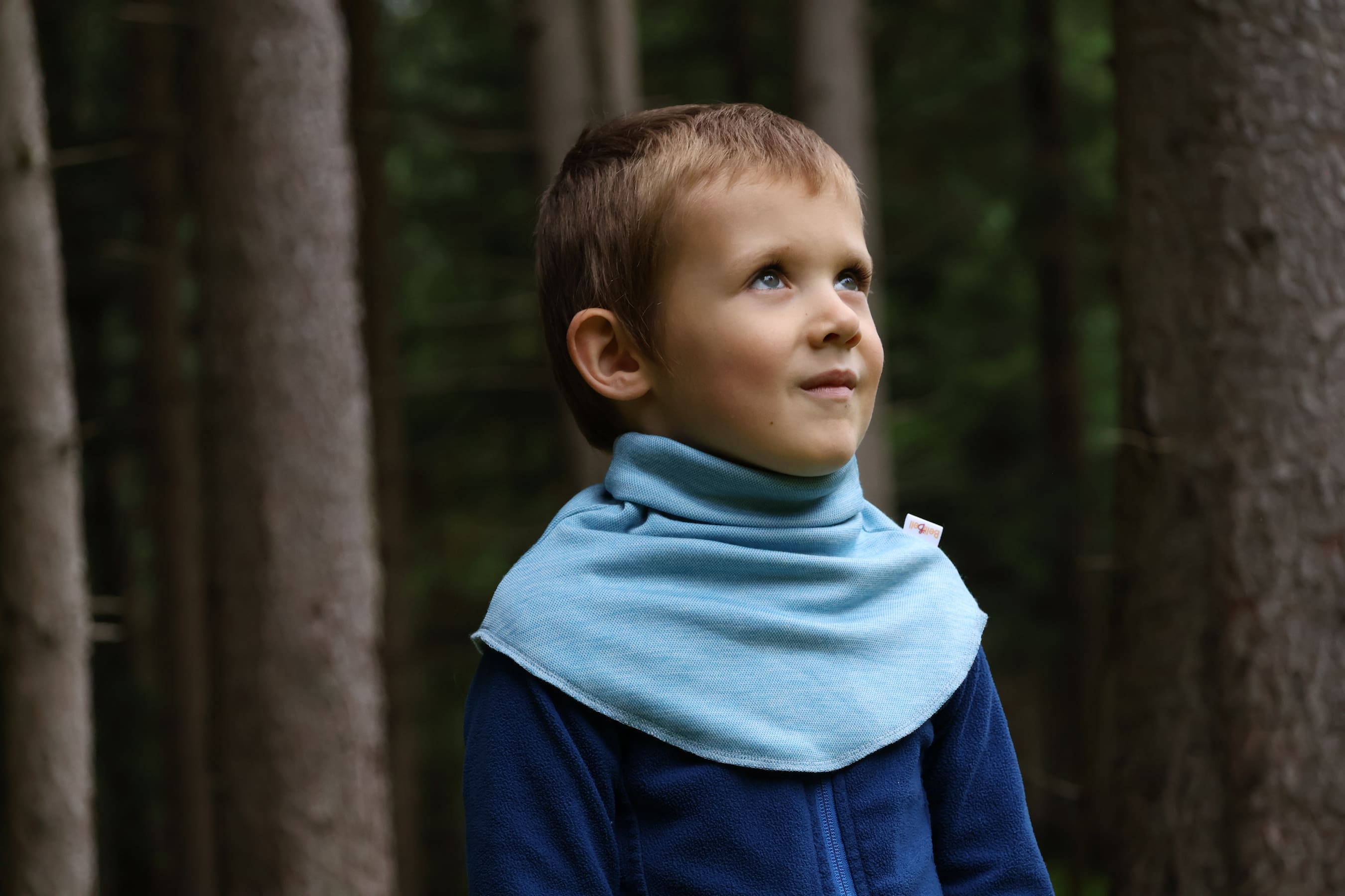 Merino nákrčník – nebesky modrý