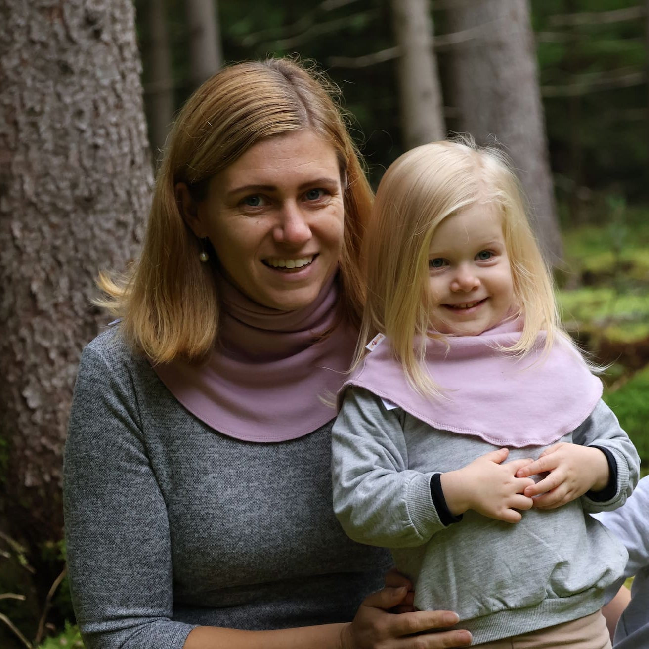 Merino nákrčník – jemně růžový