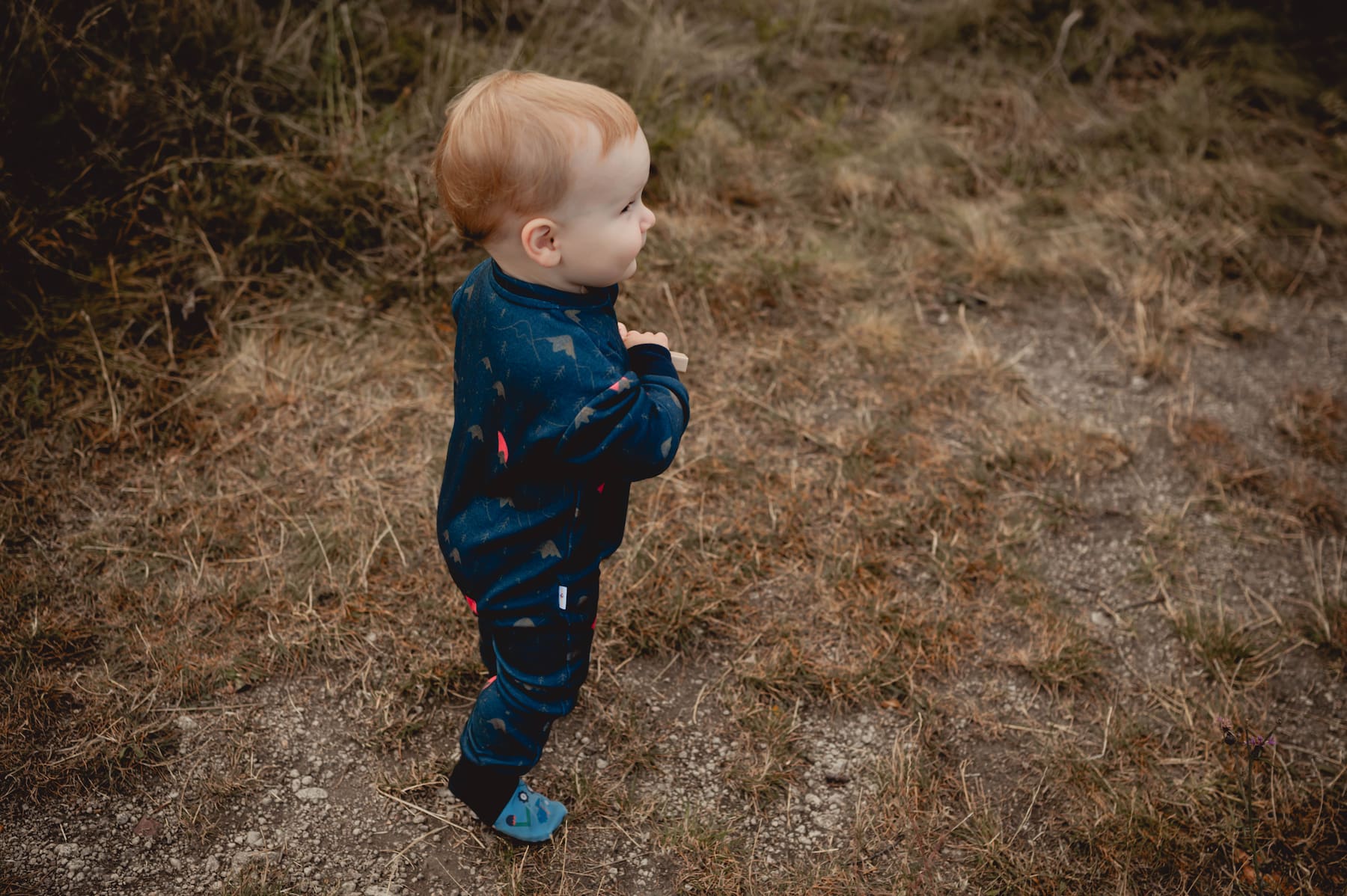 Set body a kalhoty z merino vlny – Modré hory