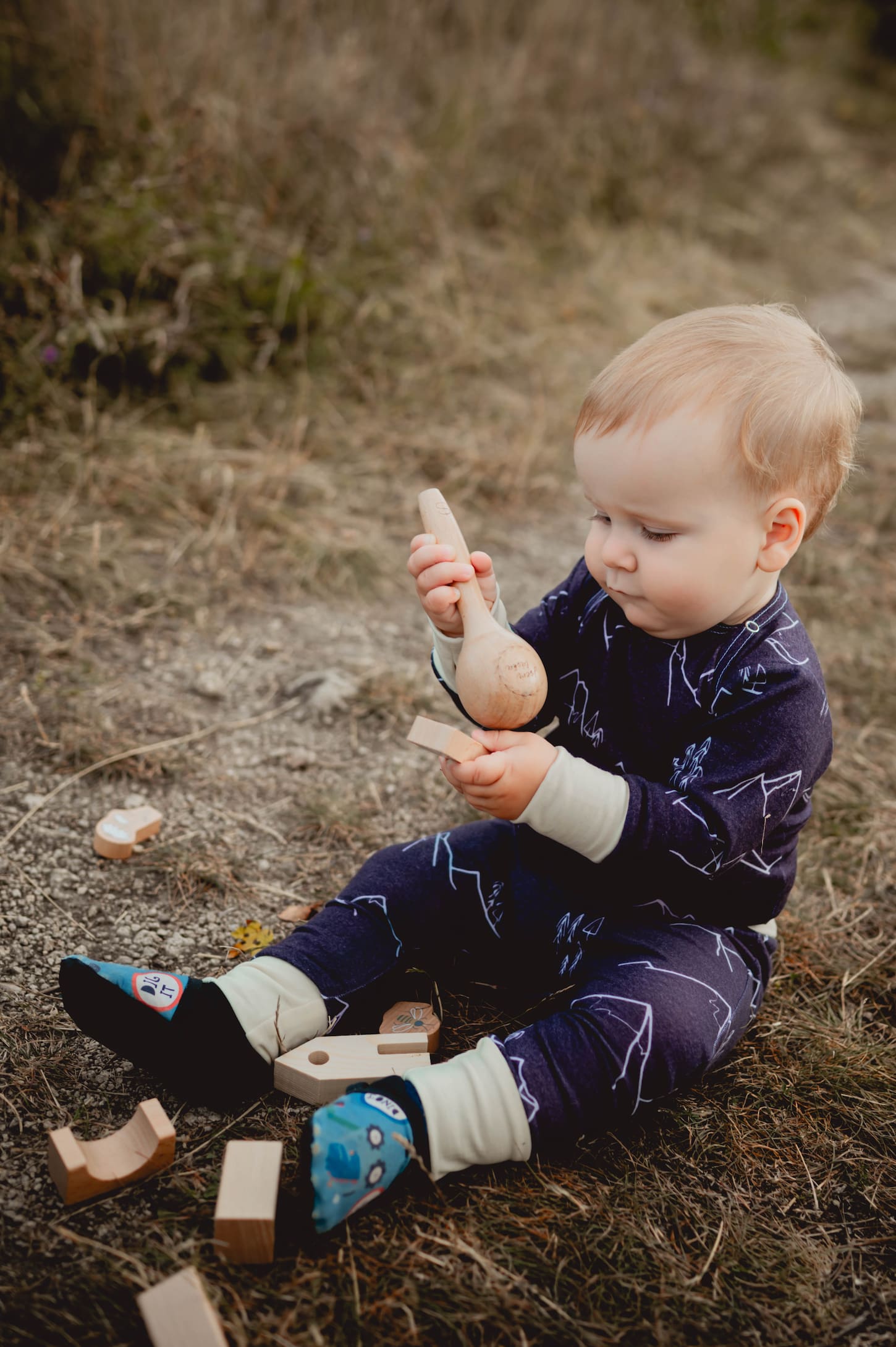 Set body a kalhoty z merino vlny – Černé hory